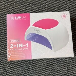 2-in-1 UV LED Nail Lamp - Pink and White